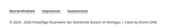 Fußbereich feuerwehr.gutach.de Fußbereich feuerwehr.gutach.de Copyright und Service-Verlinkungen